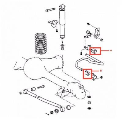 Silent bloc de suspension NIPPON PIECES SERVICES ref. T400A23