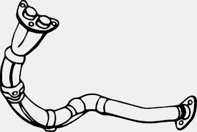 Tuyau d'échappement NIPPON PIECES SERVICES T430A156