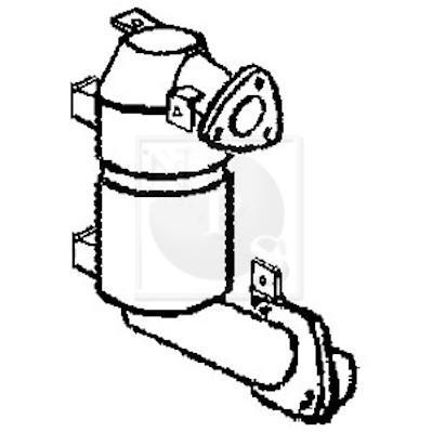 Catalyseur (Pot catalytique) NIPPON PIECES SERVICES ref. T431A07