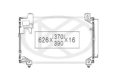 Condenseur, climatisation (Radiateur de climatisation) NIPPON PIECES SERVICES ref. T526A18
