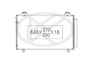 Condenseur, climatisation (Radiateur de climatisation) NIPPON PIECES SERVICES ref. T526A19