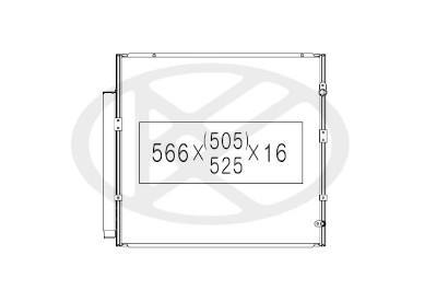 Condenseur, climatisation (Radiateur de climatisation) NIPPON PIECES SERVICES ref. T526A21