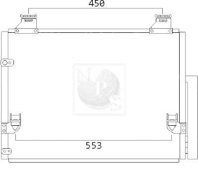 Condenseur, climatisation (Radiateur de climatisation) NIPPON PIECES SERVICES ref. T526A24