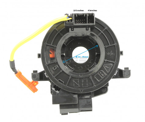 Muelle espiral, airbag (Anillo de airbag) NIPPON PIECES SERVICES ref. T662A00