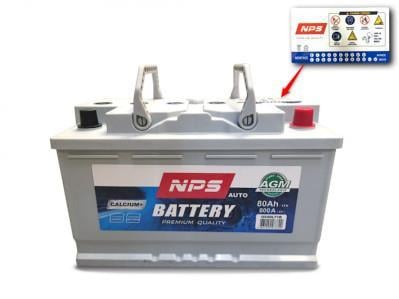 Batterie (de voiture) NIPPON PIECES SERVICES 80.0 - ref. U540L71B