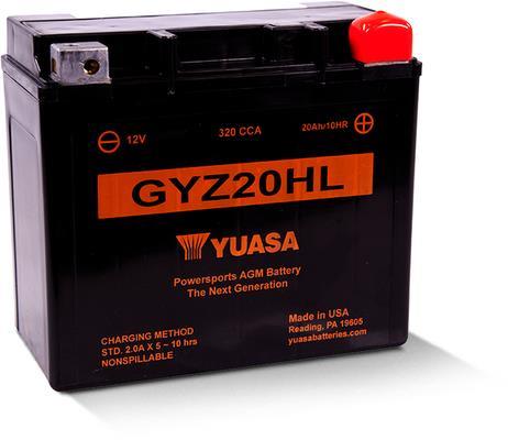 Batterie moto (Batterie 2 roues) YUASA ref. GYZ20HL