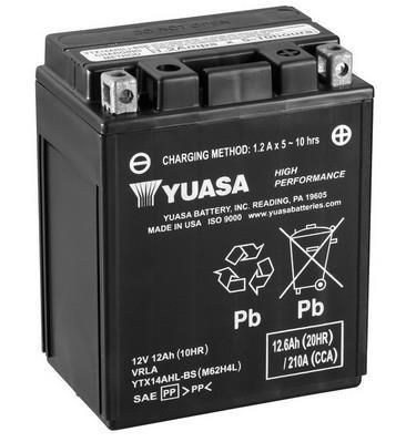 Batterie moto YUASA YTX14AHL-BS