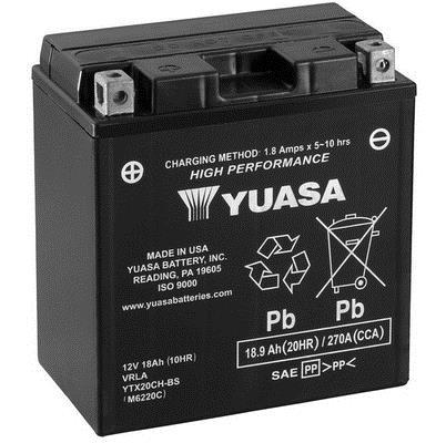 Batterie moto (Batterie 2 roues) YUASA ref. YTX20CH-BS