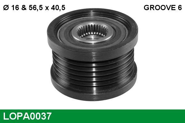 Rueda libre alternador LUCAS ref. LOPA0037