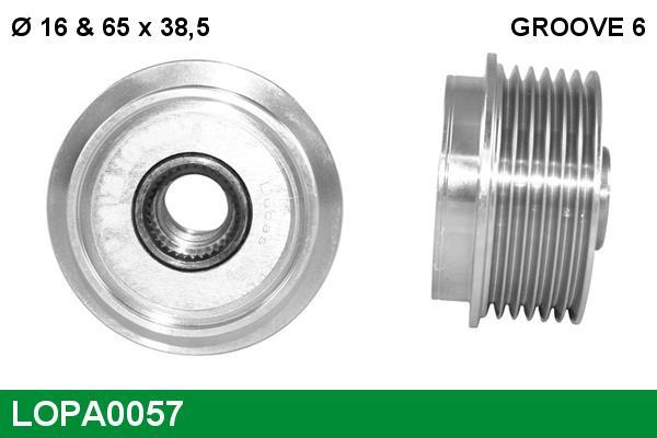 Rueda libre alternador LUCAS ref. LOPA0057