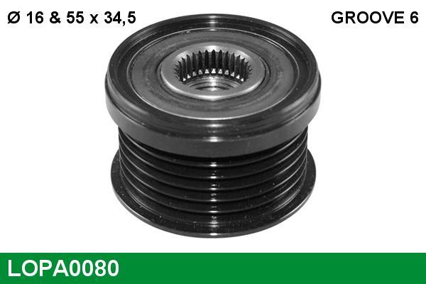 Rueda libre alternador LUCAS ref. LOPA0080