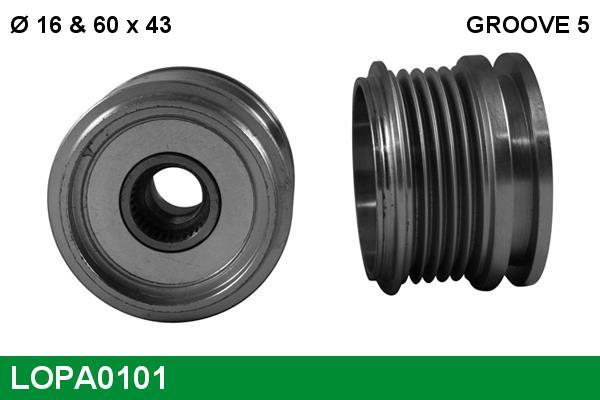 Rueda libre alternador LUCAS ref. LOPA0101