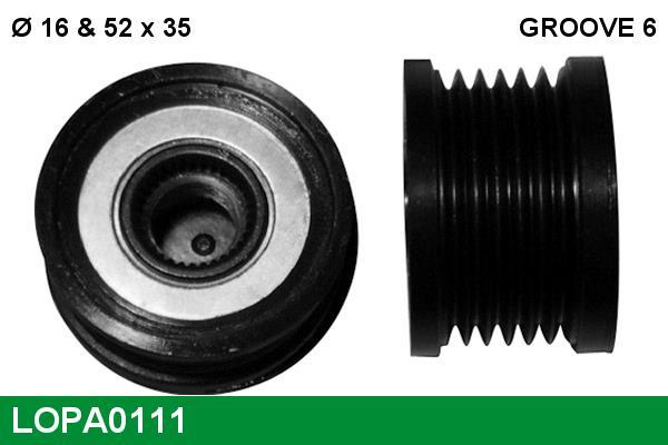 Rueda libre alternador LUCAS ref. LOPA0111