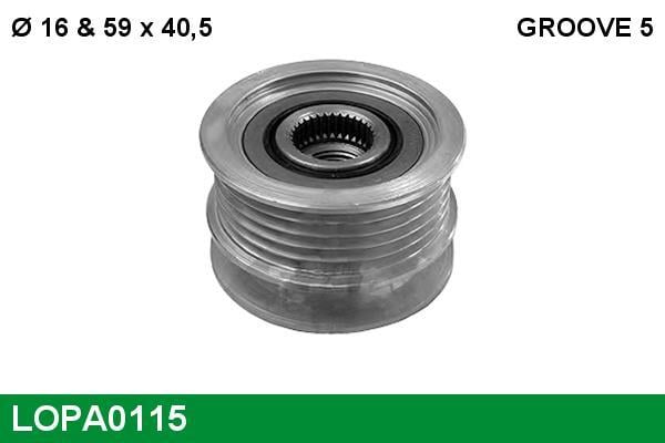 Rueda libre alternador LUCAS ref. LOPA0115