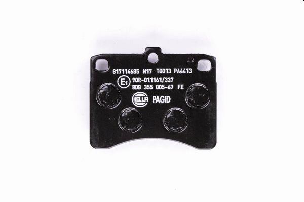 Jeu de 4 plaquettes de frein HELLA PAGID 8DB 355 005-671