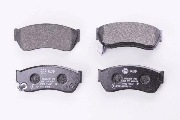 Jeu de 4 plaquettes de frein HELLA PAGID 8DB 355 005-711