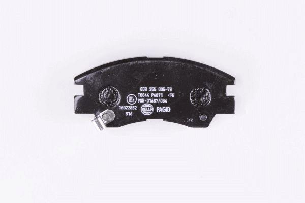 Jeu de 4 plaquettes de frein HELLA PAGID 8DB 355 005-781