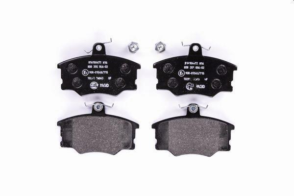 Jeu de 4 plaquettes de frein HELLA PAGID 8DB 355 006-021
