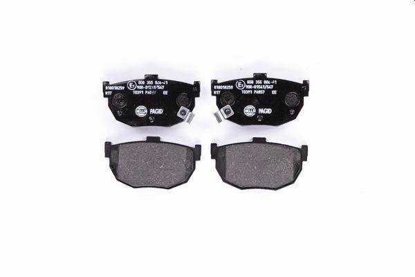 Jeu de 4 plaquettes de frein HELLA PAGID 8DB 355 006-411