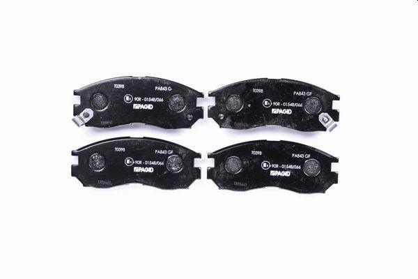 Jeu de 4 plaquettes de frein HELLA PAGID 8DB 355 006-471