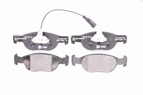 Jeu de 4 plaquettes de frein HELLA PAGID 8DB 355 007-921