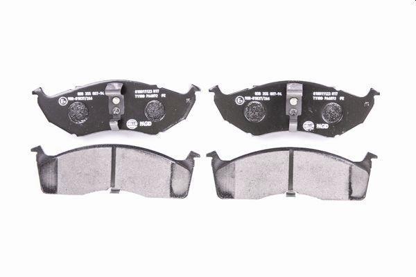 Jeu de 4 plaquettes de frein HELLA PAGID 8DB 355 007-941