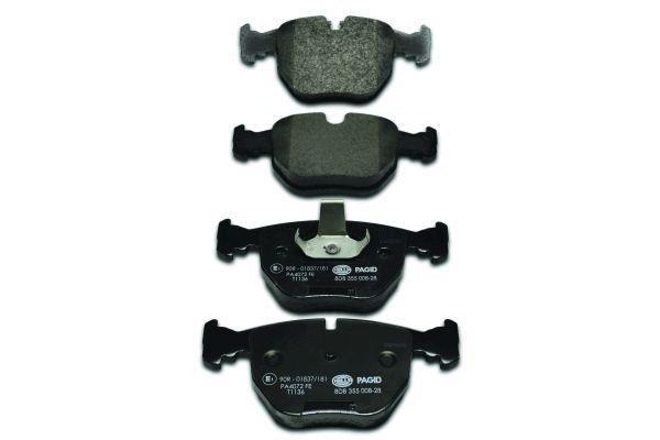 Jeu de 4 plaquettes de frein HELLA PAGID 8DB 355 008-281