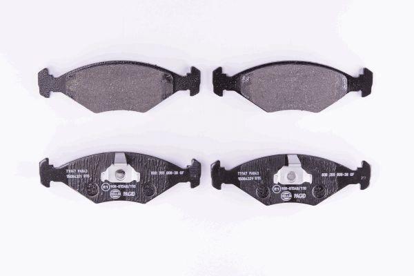 Jeu de 4 plaquettes de frein HELLA PAGID 8DB 355 008-381