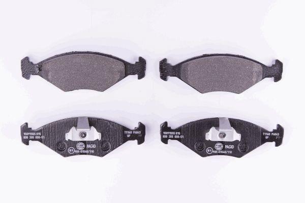 Jeu de 4 plaquettes de frein HELLA PAGID 8DB 355 008-511