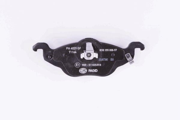 Jeu de 4 plaquettes de frein HELLA PAGID 8DB 355 008-571
