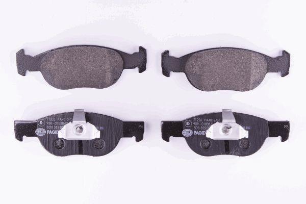 Jeu de 4 plaquettes de frein HELLA PAGID 8DB 355 009-231