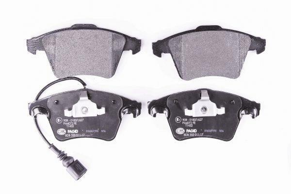 Jeu de 4 plaquettes de frein HELLA PAGID 8DB 355 011-171