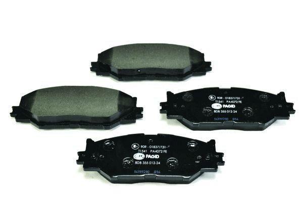 Jeu de 4 plaquettes de frein HELLA PAGID 8DB 355 012-241