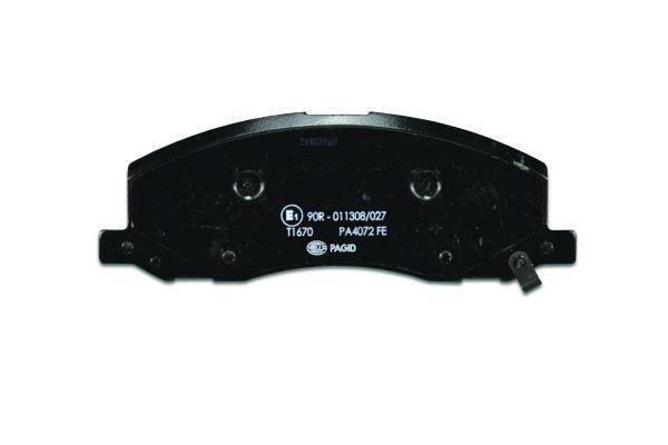 Jeu de 4 plaquettes de frein HELLA PAGID 8DB 355 013-061