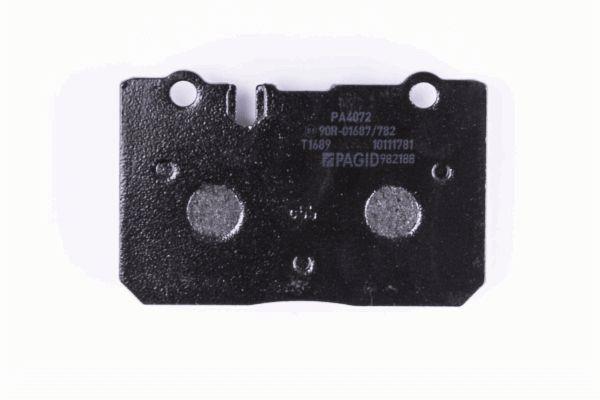 Jeu de 4 plaquettes de frein HELLA PAGID 8DB 355 013-231