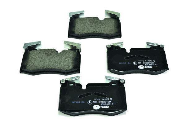 Jeu de 4 plaquettes de frein HELLA PAGID 8DB 355 014-111