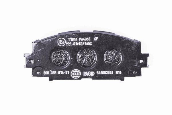 Jeu de 4 plaquettes de frein HELLA PAGID 8DB 355 014-311