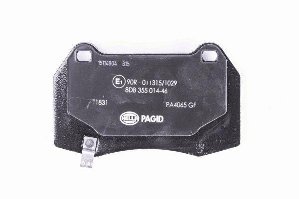 Jeu de 4 plaquettes de frein HELLA PAGID 8DB 355 014-461