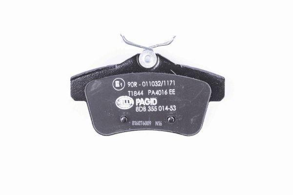 Jeu de 4 plaquettes de frein HELLA PAGID 8DB 355 014-531