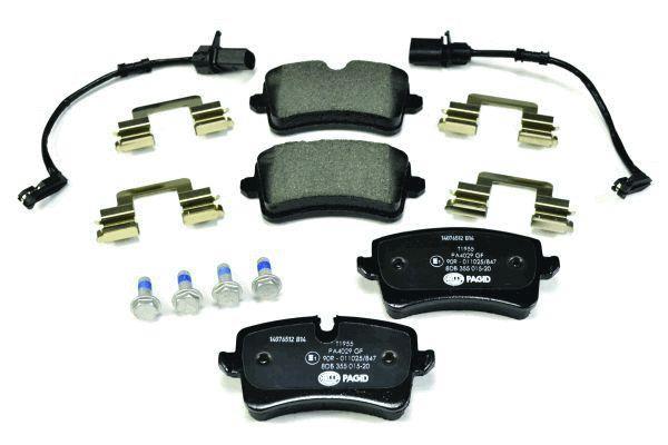 Jeu de 4 plaquettes de frein HELLA PAGID 8DB 355 015-201
