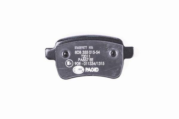 Jeu de 4 plaquettes de frein HELLA PAGID 8DB 355 015-541