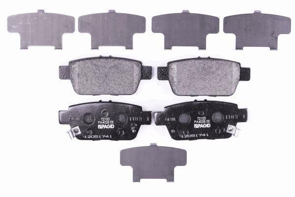 Jeu de 4 plaquettes de frein HELLA PAGID 8DB 355 016-091