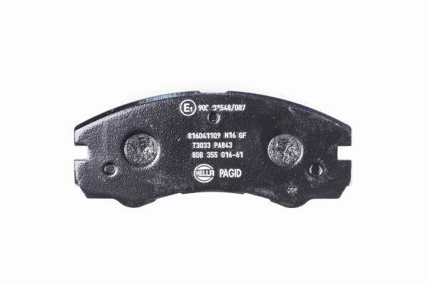 Jeu de 4 plaquettes de frein HELLA PAGID 8DB 355 016-611