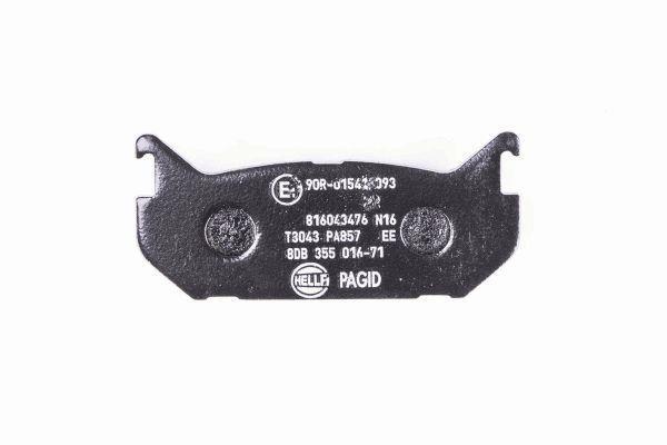 Jeu de 4 plaquettes de frein HELLA PAGID 8DB 355 016-711