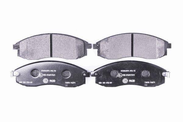 Jeu de 4 plaquettes de frein HELLA PAGID 8DB 355 016-891