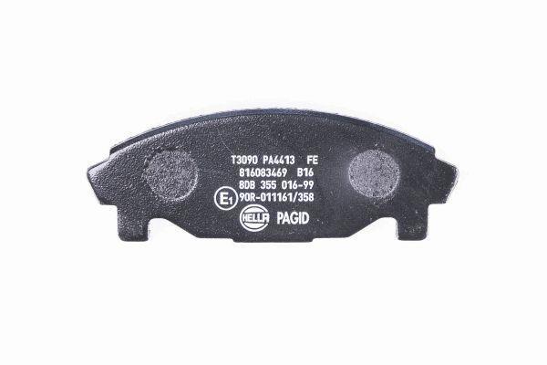 Jeu de 4 plaquettes de frein HELLA PAGID 8DB 355 016-991