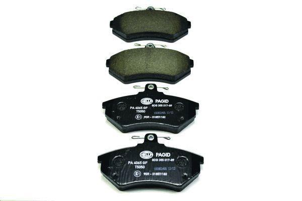 Jeu de 4 plaquettes de frein HELLA PAGID 8DB 355 017-891