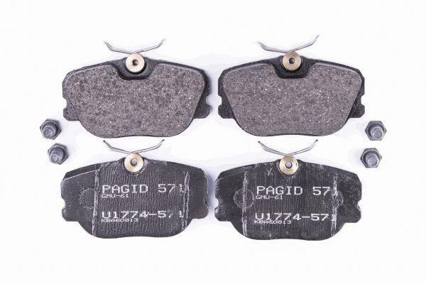 Jeu de 4 plaquettes de frein HELLA PAGID 8DB 355 017-941