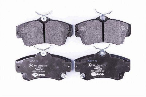 Jeu de 4 plaquettes de frein HELLA PAGID 8DB 355 018-651
