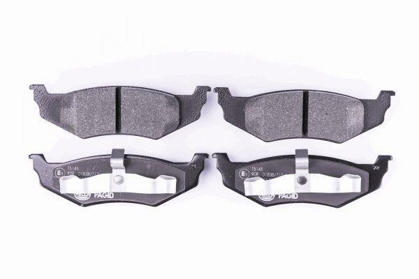 Jeu de 4 plaquettes de frein HELLA PAGID 8DB 355 018-661